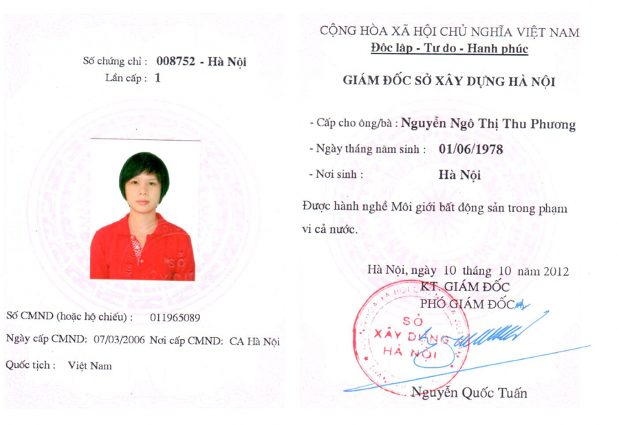 Chứng chỉ môi giới BĐS tại TP Quy Nhơn